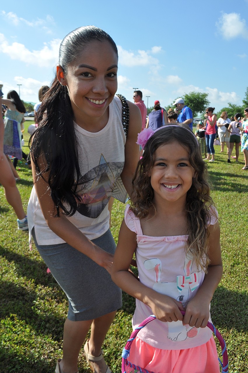 Alexis and Savanna Byal enjoy the day’s festivities.
