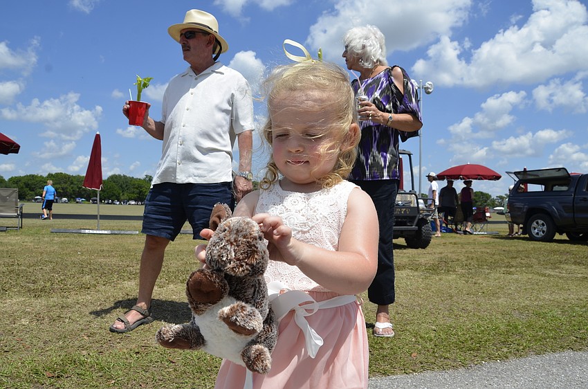 Ellie Merrithew, 2, got a bunny for Easter.