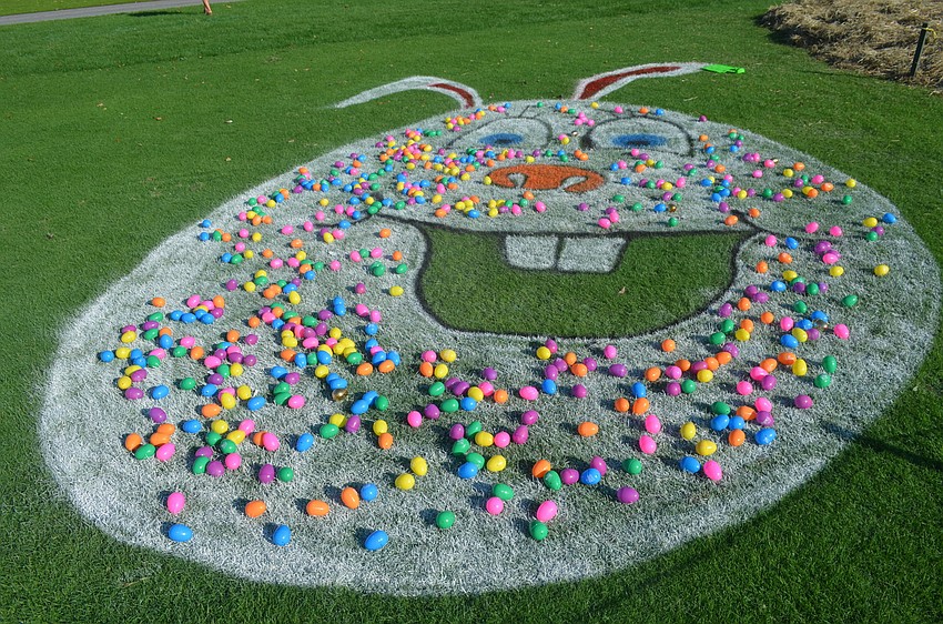 The Easter egg hunt was divided into three age groups.
