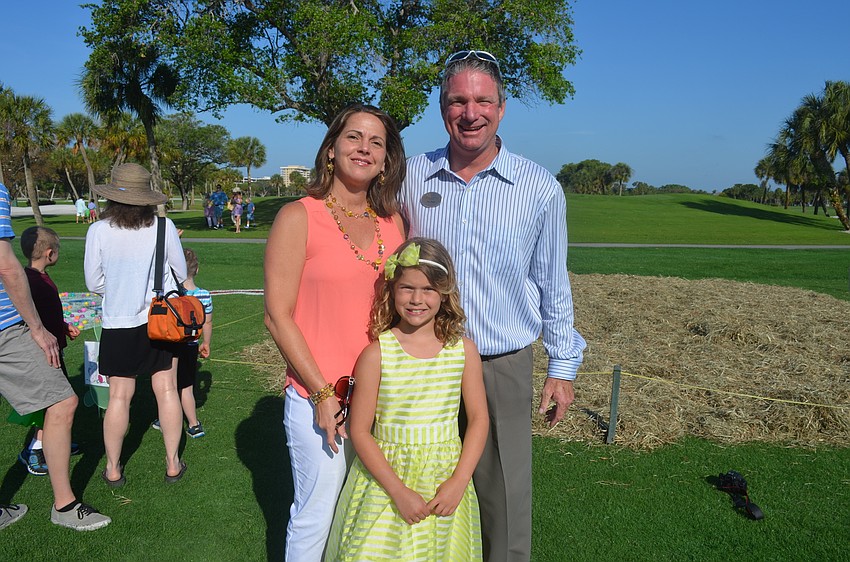 Kathleen, Carly, 8, and Longboat Key Club Banquet Manager Dan Wade