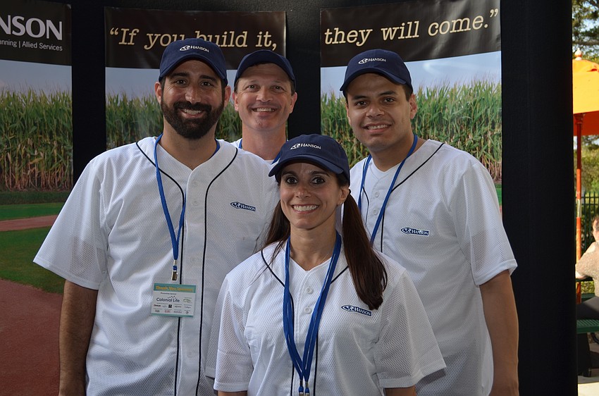 The team from Hanson went with a “Field of Dreams” inspired booth.