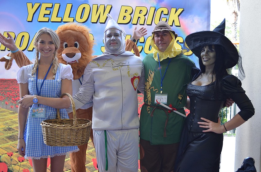 Employees from Suncoast Wraps dressed as the cast from “The Wizard of Oz.”