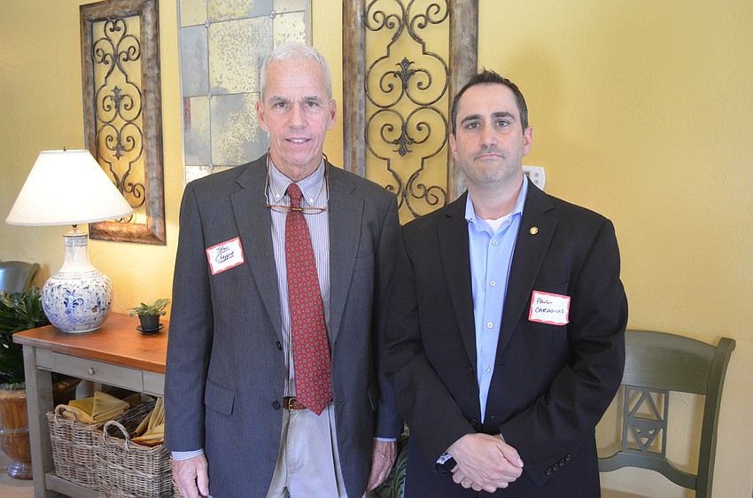 Manatee County Commissioner John Chappie and Sarasota County Commissioner Paul Caragiulo
