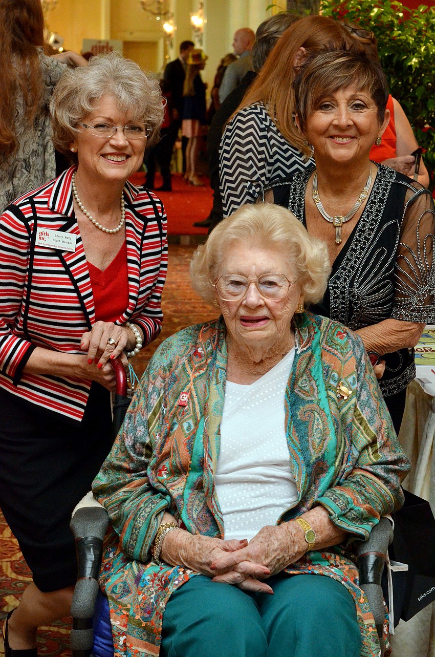 ‘Champion for Girls’ Award Recipient Sherry Watts, Donna Brace Ogilvie and the ‘Donna Brace Ogilvie Board of Directors Visionary Award’ Recipient Cookie Boudreaux