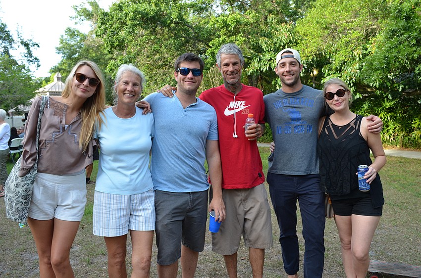 Emily Shaw, event chair Jolie McInnis, Brian McInnis, Jeremy Cattanach, Jordan Allison and Jessica Tenbusch