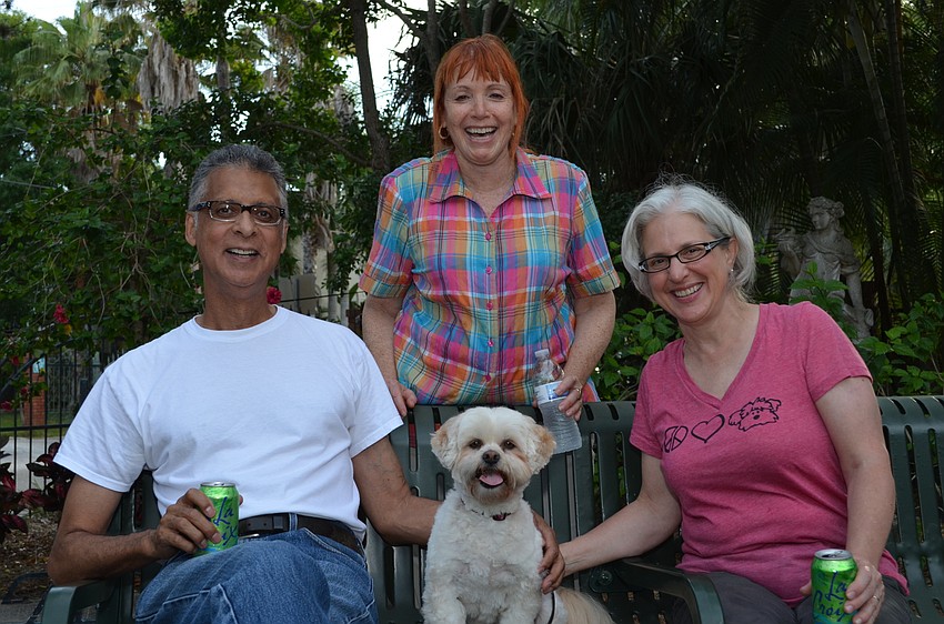 Hector LaTorre, Rachel Mann and Ellen LaTorre with Shia Pet.