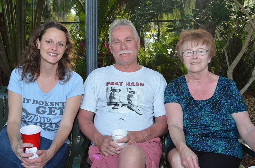 Laura King with Larry and Michelle Sacora