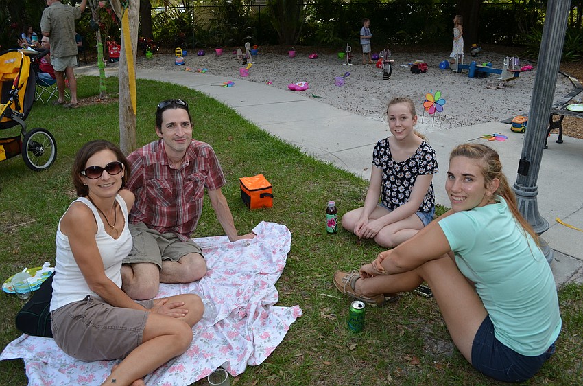 Mae and Zach Hanna with Khera Lorraine and Alice Hafner
