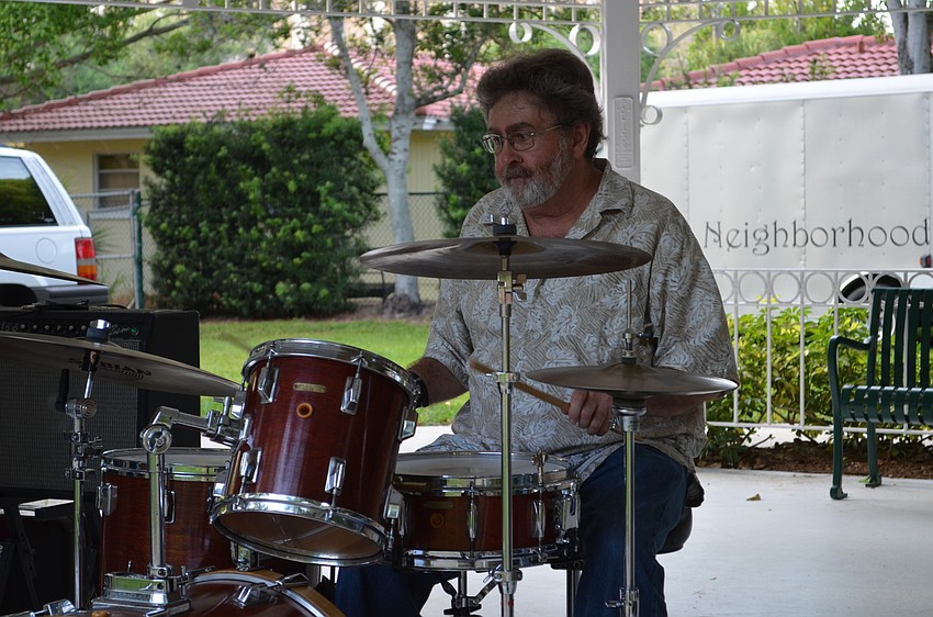 Rich MacDonald on drums for the Al Fuller band.