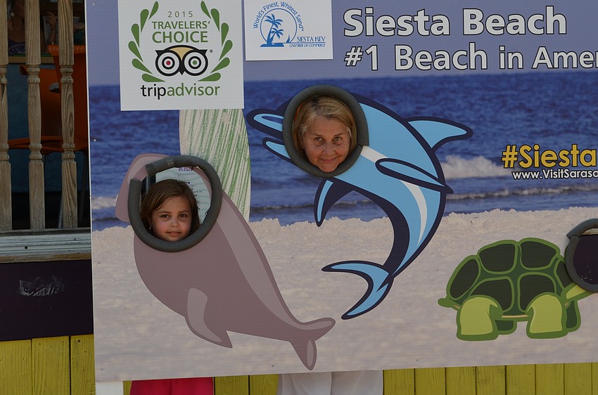 Bridgette and Tilly Weinstein take an opportunity for a photo.