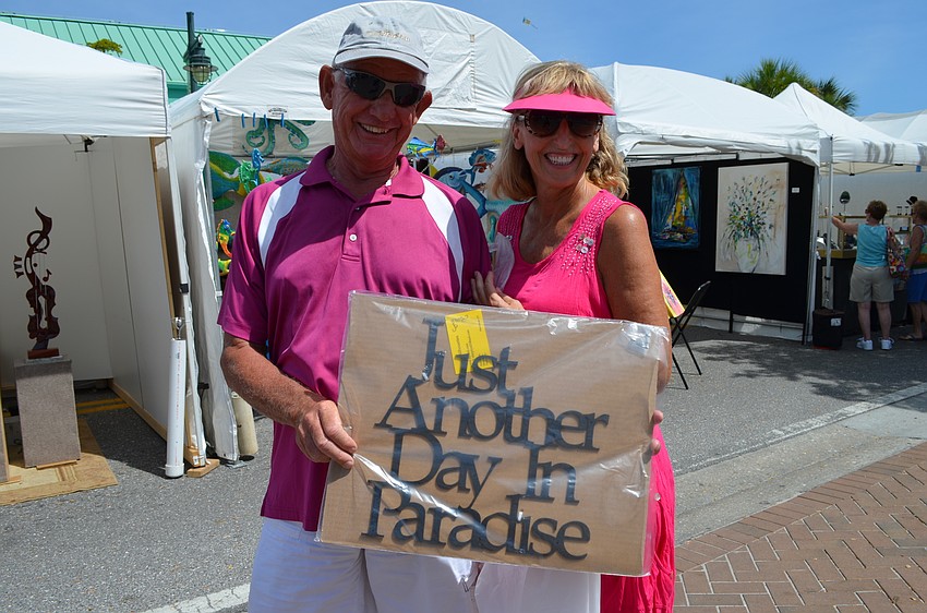 Tony and Rosemary Kenyon are proud of their purchase from Siesta Fiesta.