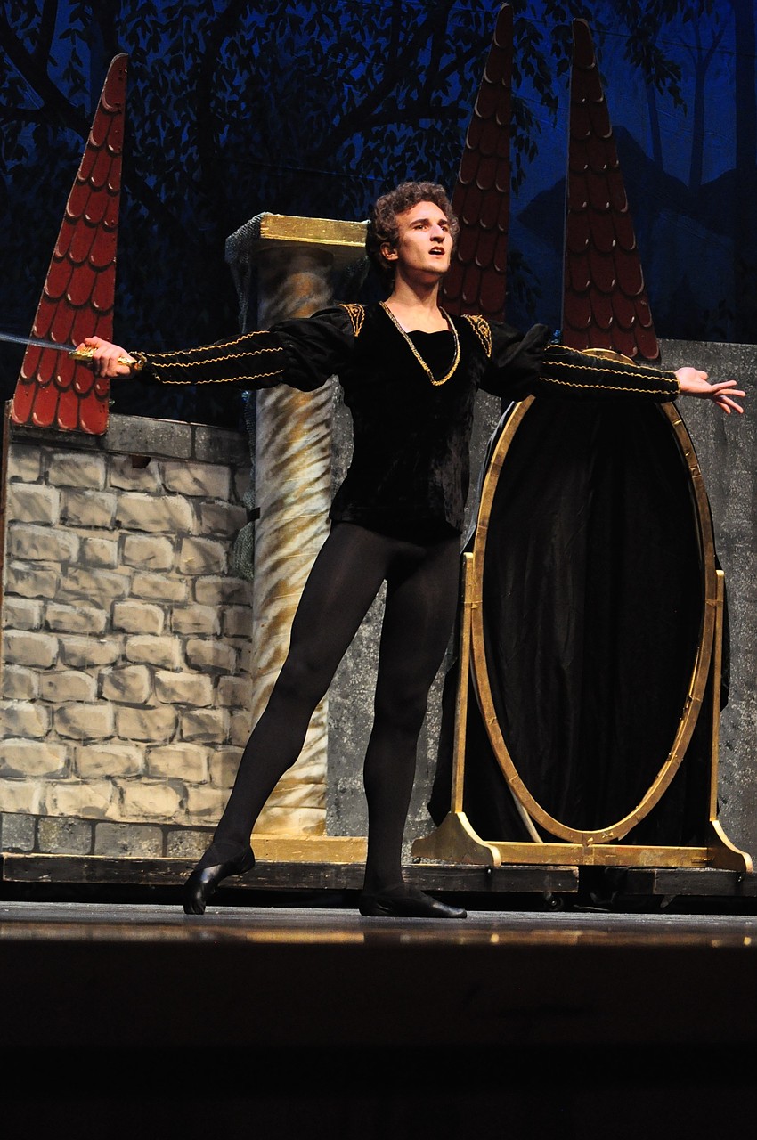 Douglas Horne, a guest artist and former leading dancer with Orlando Ballet, plays the hunter.