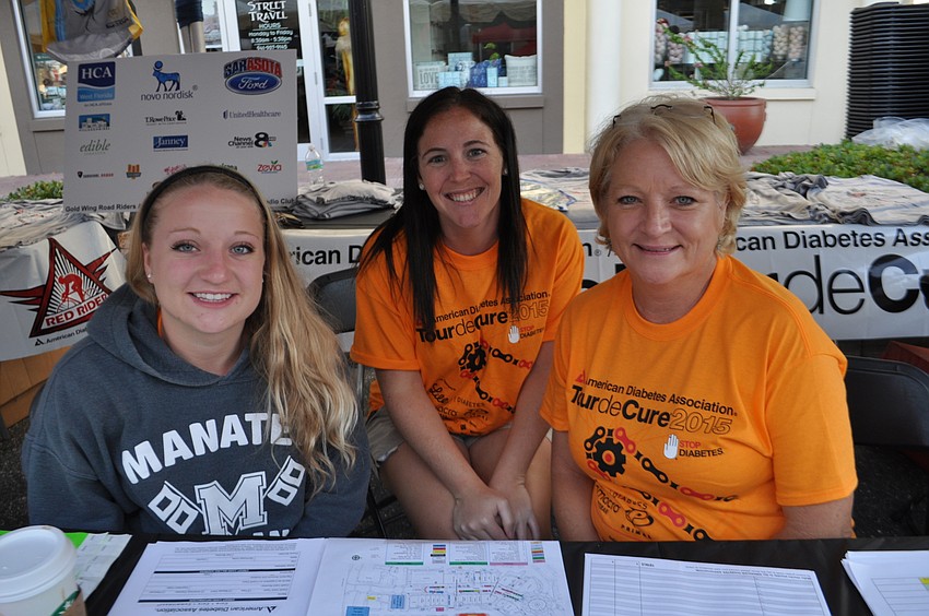 Abbey Jones, Colleen Ciccosanti and Jan Jones arrived at 5 a.m. to set up and register attendees.