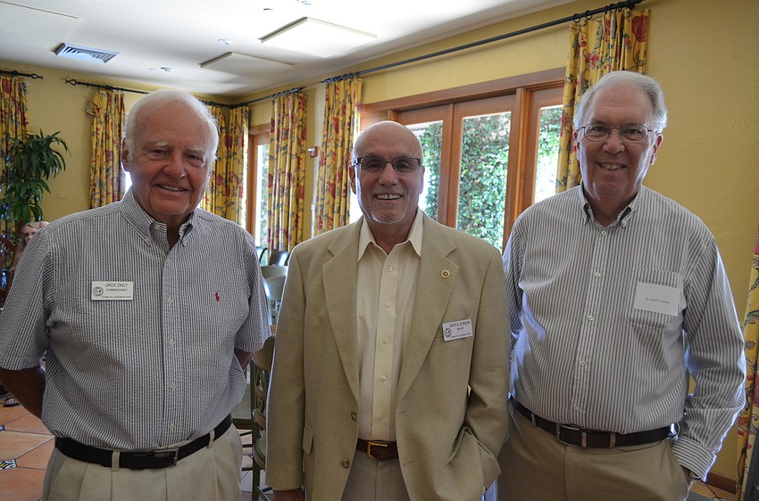 Commissioner Jack Daly, Mayor Jack Duncan and Lowell Curtis
