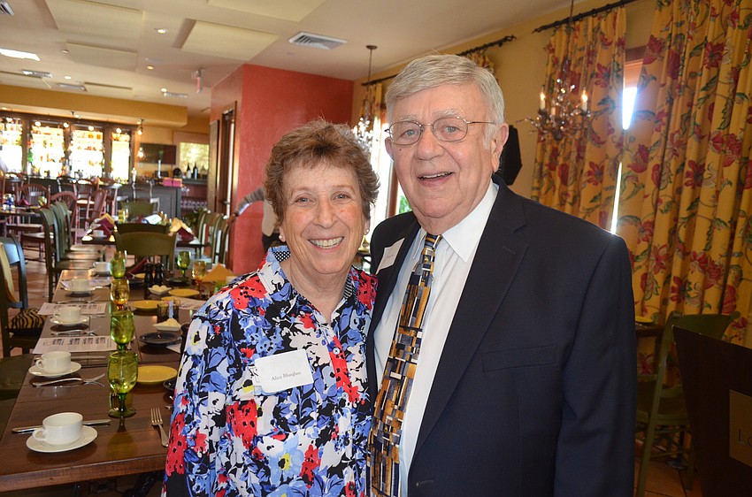 Alice and President Murray Blueglass