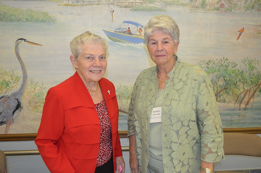 Sister Cathy Busker and Women’s Guild President Eileen Hassel