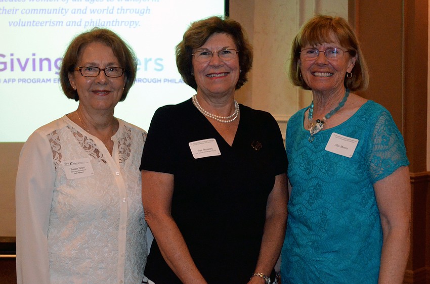 Susan Scott, Sue Stewart and Alix Morin