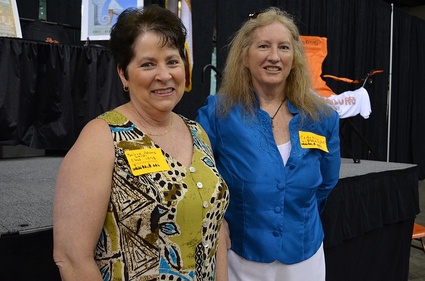 Debra Adams made the trip from Pennsylvania to meet up with her high school pal Claudia Pratt at the Grand Reunion.