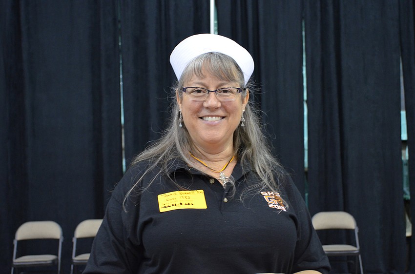 Tammie Peal shows off her Sailor pride at the Grand Reunion.