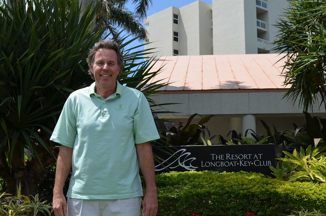 Mark Walsh, vice president of Delray Beach-based Ocean Properties Ltd., has been making weekly trips to Longboat Key to inform community associations about the upcoming referendum May 12. Photo by Kurt Schultheis