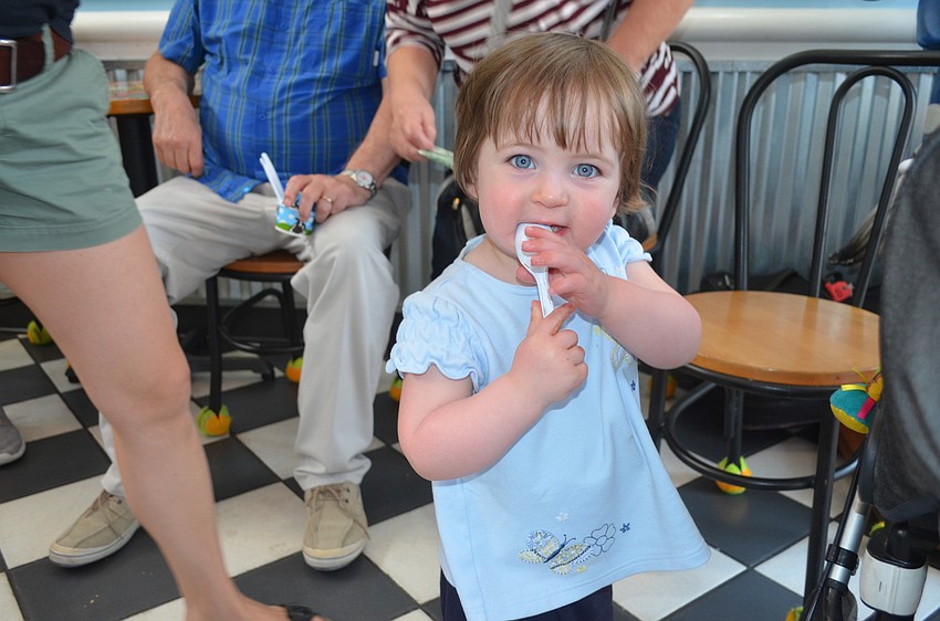 Stella Neable, 2, whose favorite ice cream flavor is chocolate.