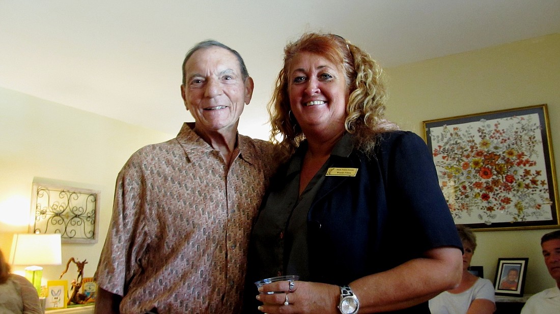 Stanley Pelletz and Family Promise of Sarasota Director Wendy Fitton. Photos courtesy of Family Promise of Sarasota