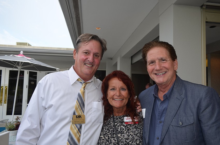 Event sponsor Michael Doll, of Longboat Key Financial Group, Judy Tatar, of Grayhawk, and attorney Bill Zwick