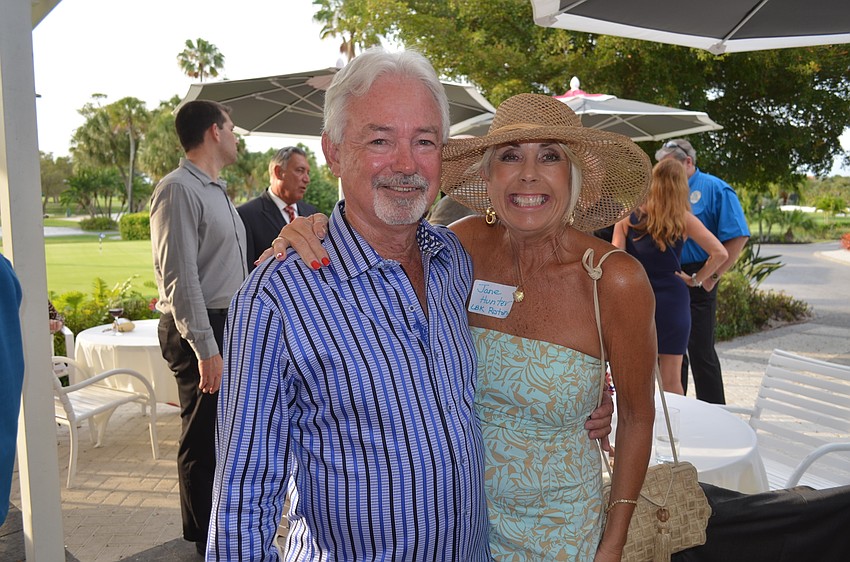 Jim Brown and Jane Hunter, of the Rotary Club