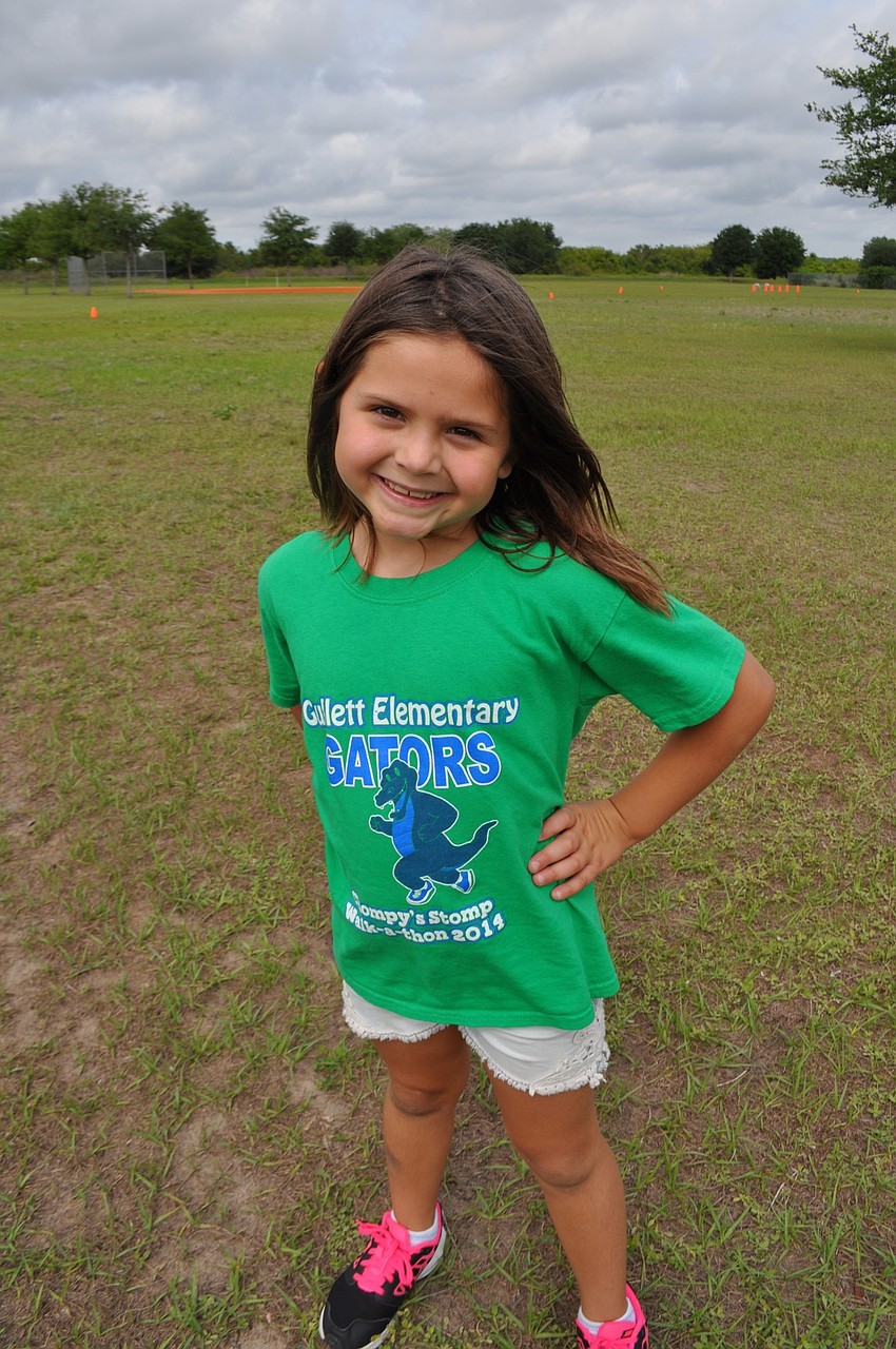 “I’m so tired,” moans Isabella Santora after completing two laps.