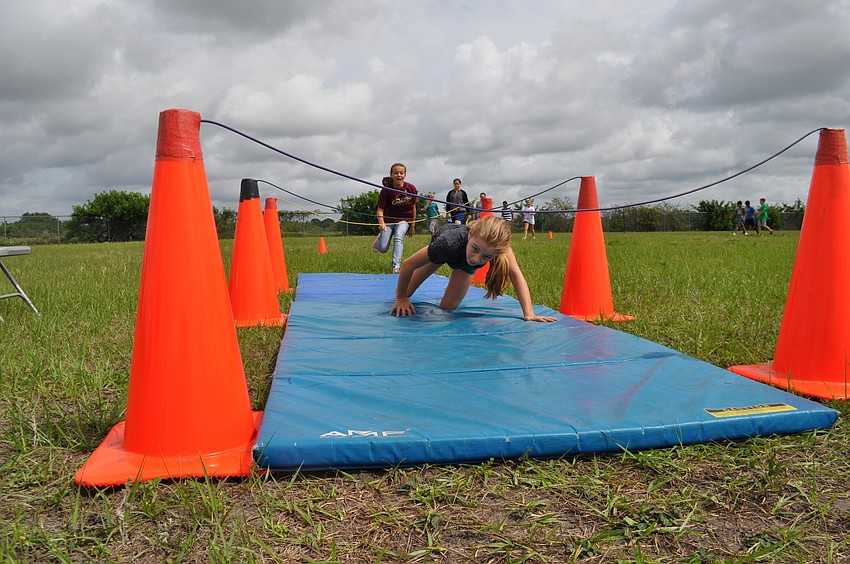 Jade Fisher moves as fast as she can.