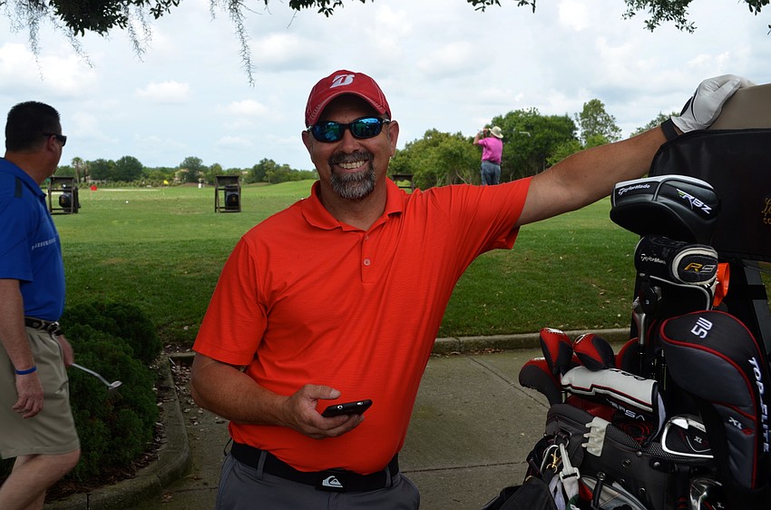 Kevin Custer golfs as often as he can.