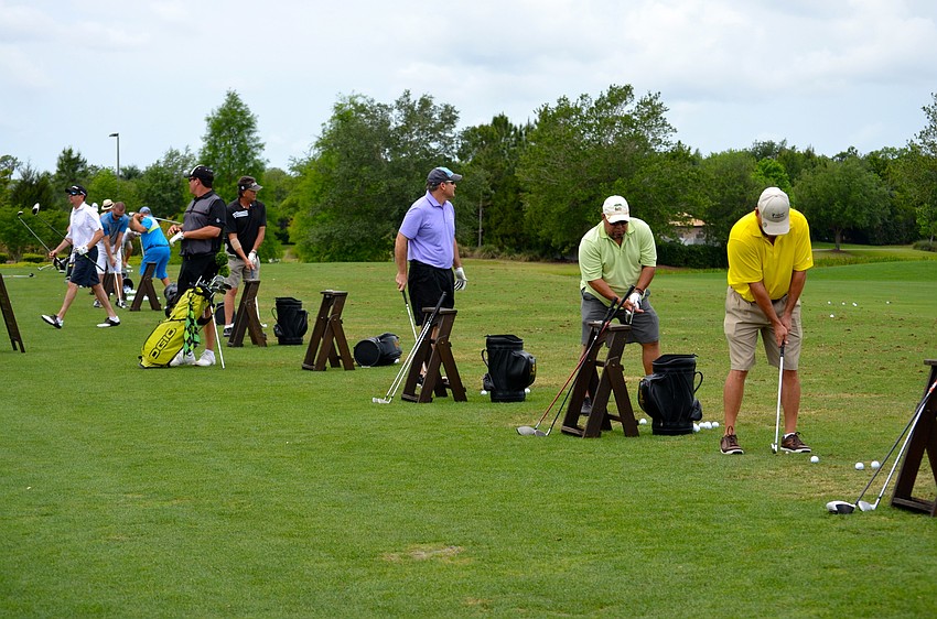 More than 100 participants played din the golfing tournament.