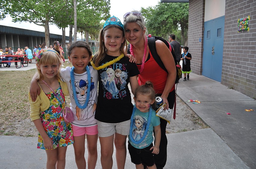 Olivia Litwin and Elizabeth Nguyen join Lillian and Kamryn Coombs and their mom, Gabryelle Coombs.
