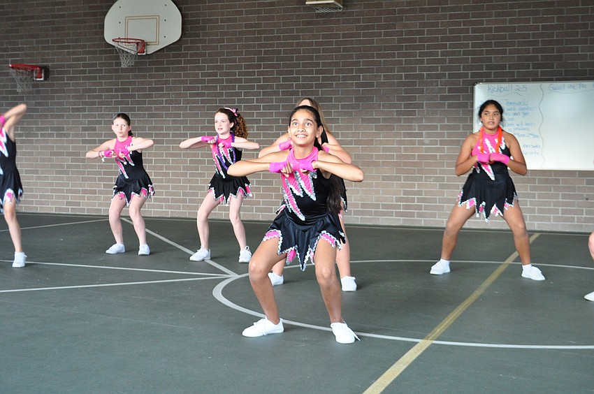 mily Gialdo, front, dances with the Tara Dance Team.