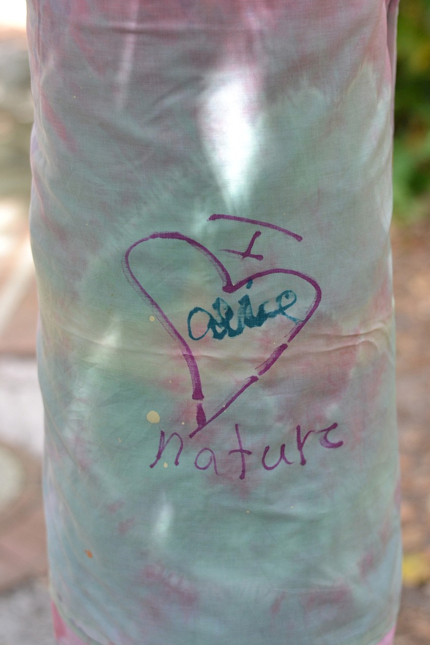 Alice Shipley decorated her tree and showed her appreciation for nature.