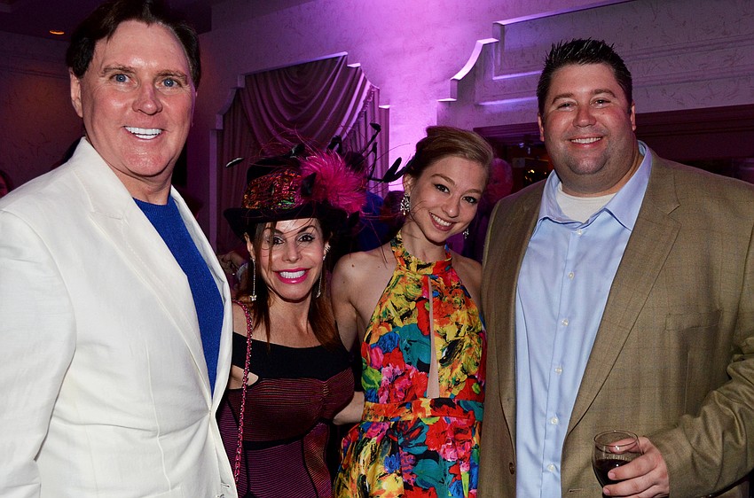 Bernie and Lauren Walsh with Anais Blake and Brian Caswell