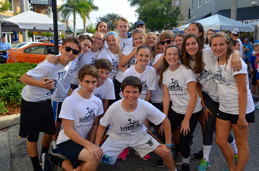 The Out-of-Door Academy’s upper school students volunteered to walk and raiase money for the event.