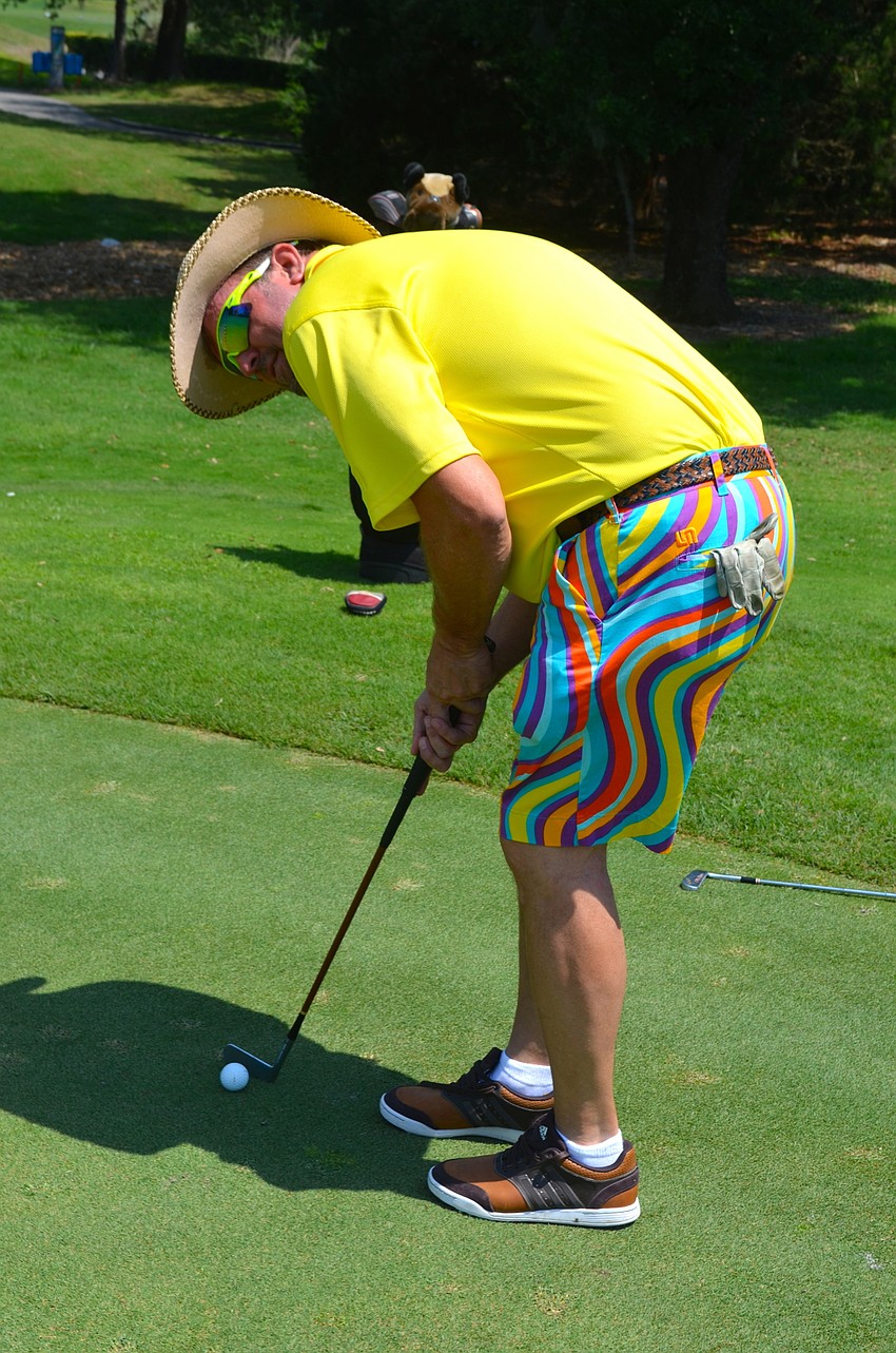 Darin Pierce golfs a few times each month.