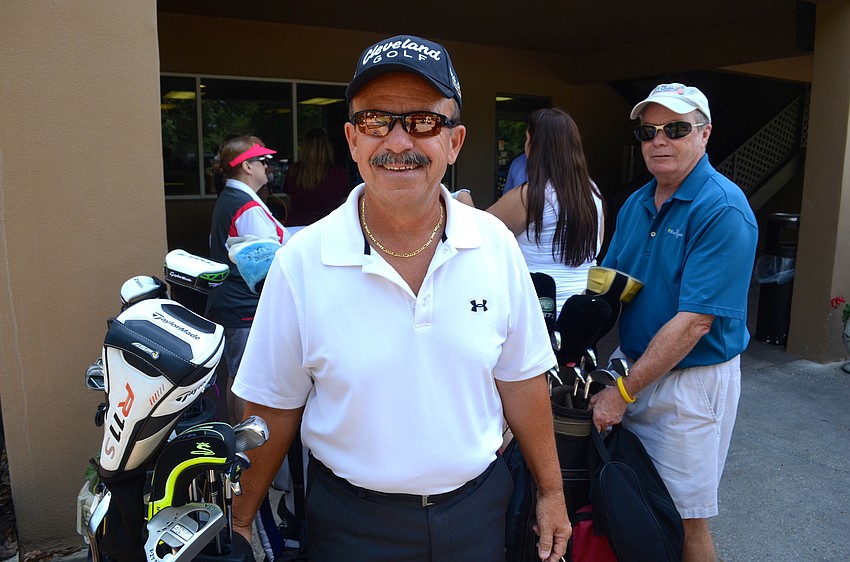 Jack Schwab sizes up his competition before the tournament.