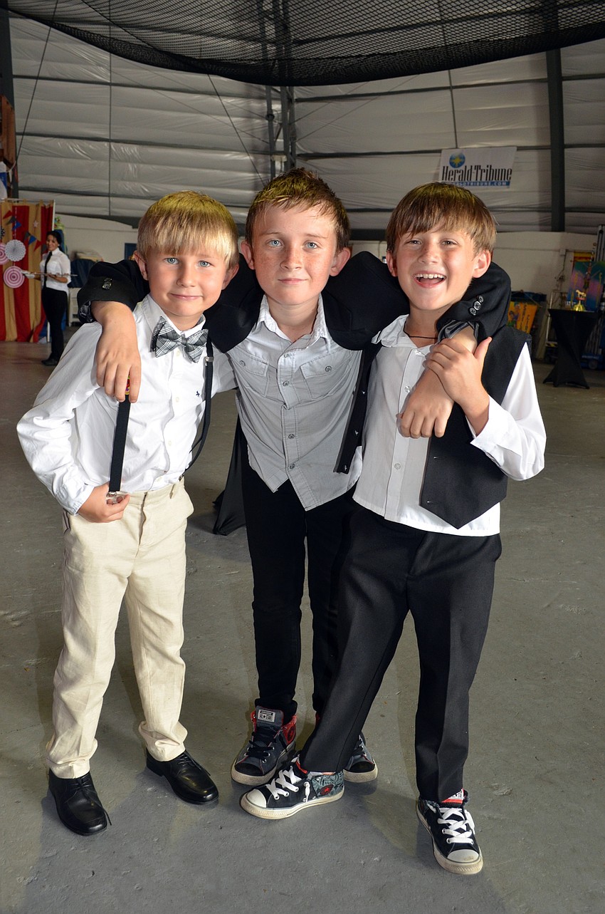 Kannon Morrissey with Oliver and Max Hunter