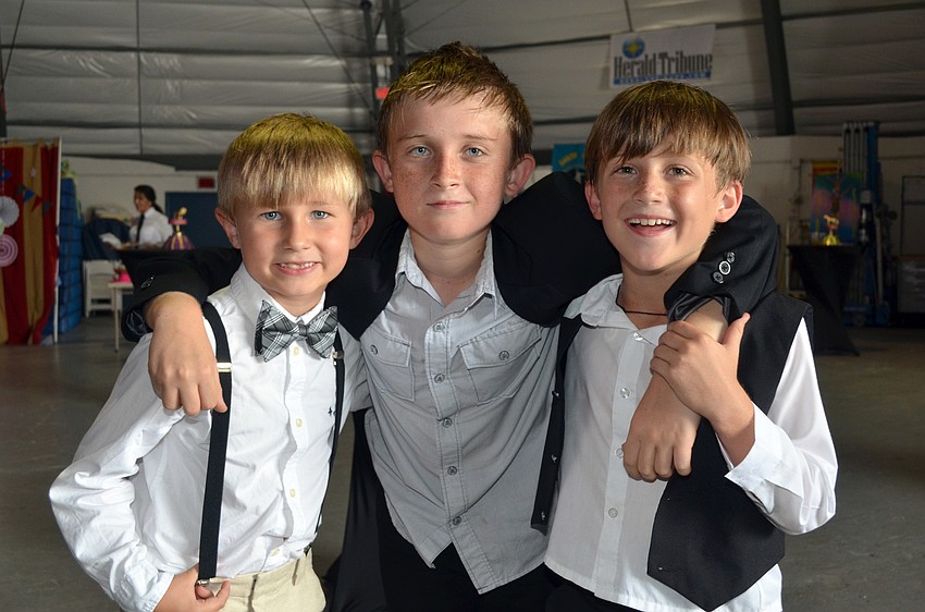 Kannon Morrissey with Oliver and Max Hunter