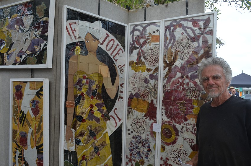 Original glaze tile painter Jack Ferrell