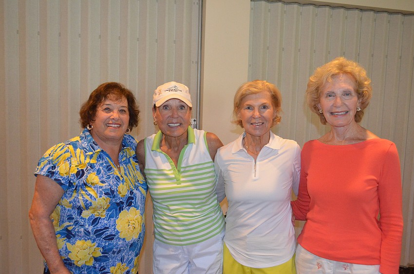 Winning team Brenda Lederman, Marge Heller, Carol O’Brien and Elaine Weill