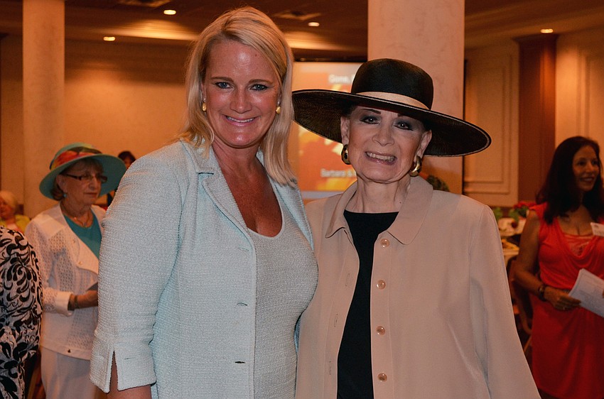 Chairwoman Chris Pfahler and Annette Scherman