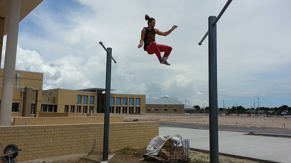 Courtesy photo Although Josh Hill has only been practicing Parkour for three years, he has established a group of 25 students who attend weekly classes at his East County gym, Sarasota Parkour Facility. Courtesy photo