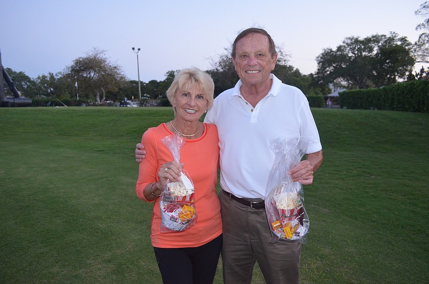 Putting competition winners Joyce Welch and Mike Gurchiek