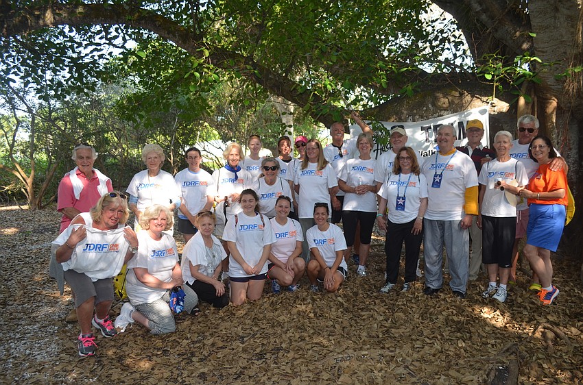 The participants prepare to walk the 5K.