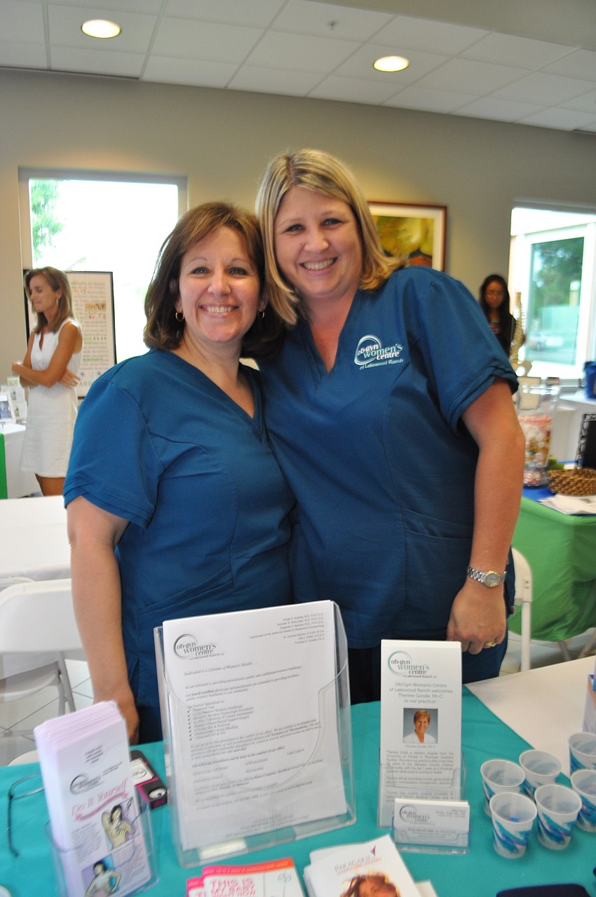 Jill Miller and Robin Daigle represent Ob-gyn Women’s Center of Lakewood Ranch.