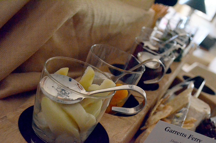 Food stations were set up around The Lake Club clubhouse for guests to enjoy at the All in for ALS Casino Night.