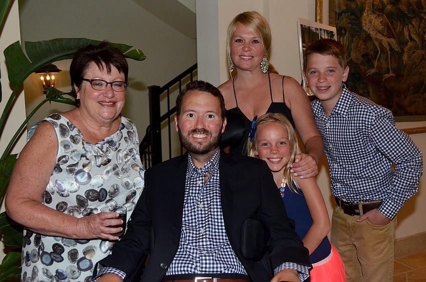 Julie and Kevin Swan with Elizabeth, Vivian and Cullen Perron